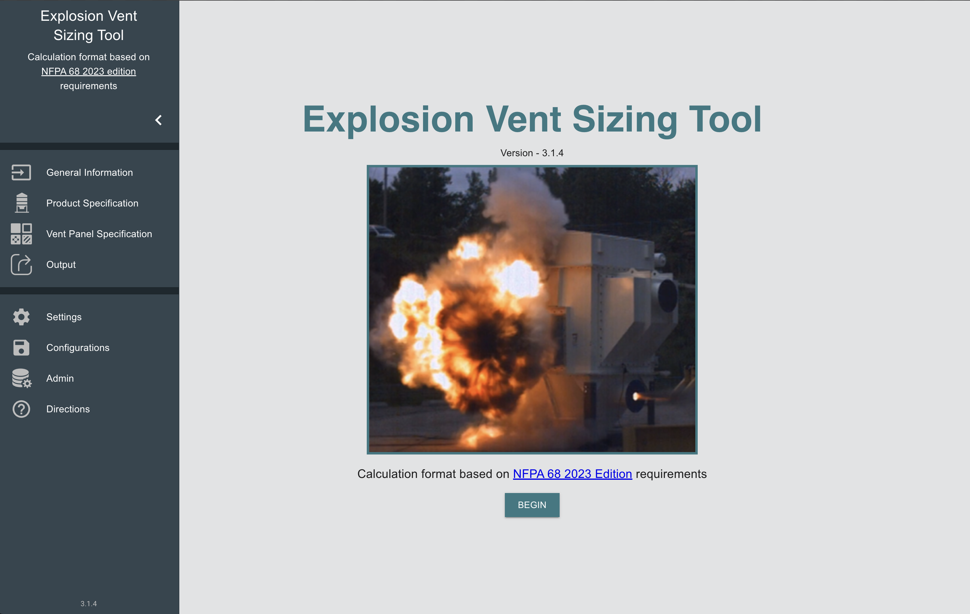 Explosion Vent Sizing